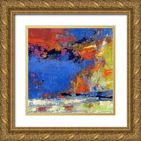 New England Autumn Gold Ornate Wood Framed Art Print with Double Matting by Bothne, Janet