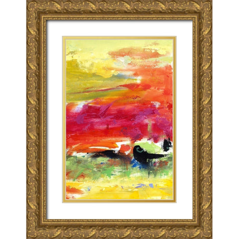 Air Apparent III Gold Ornate Wood Framed Art Print with Double Matting by Bothne, Janet