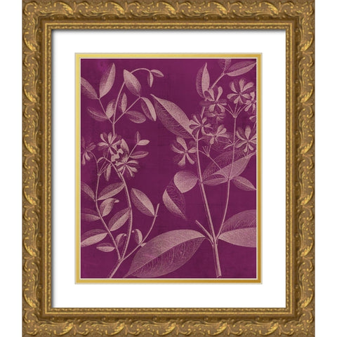 Modern Botany III Gold Ornate Wood Framed Art Print with Double Matting by Vision Studio