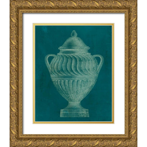 Modern Classic Urn II Gold Ornate Wood Framed Art Print with Double Matting by Vision Studio