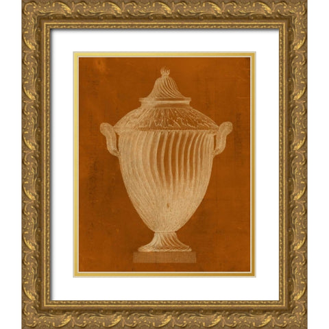 Modern Classic Urn VI Gold Ornate Wood Framed Art Print with Double Matting by Vision Studio