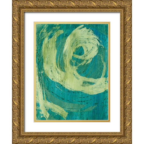 April Showers I Gold Ornate Wood Framed Art Print with Double Matting by McMullen, Charles