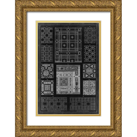 Graphic Architecture VI Gold Ornate Wood Framed Art Print with Double Matting by Vision Studio