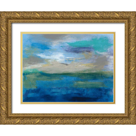 Viewpoint I Gold Ornate Wood Framed Art Print with Double Matting by Jasper, Sisa