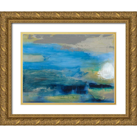 Viewpoint III Gold Ornate Wood Framed Art Print with Double Matting by Jasper, Sisa