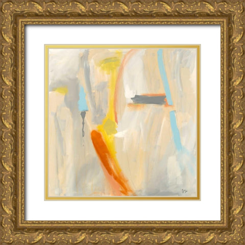 Sacred III Gold Ornate Wood Framed Art Print with Double Matting by Jasper, Sisa