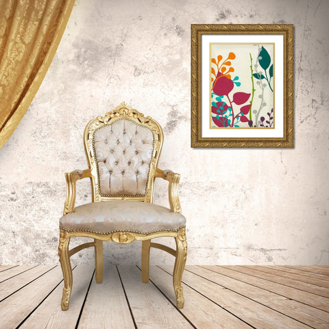 Metro Garden II Gold Ornate Wood Framed Art Print with Double Matting by Vess, June Erica