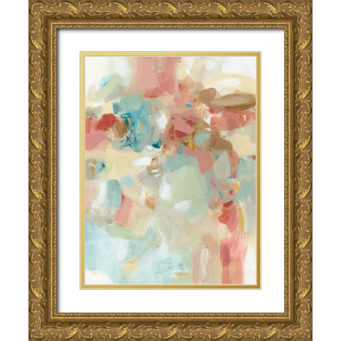 Rosewood Fences Gold Ornate Wood Framed Art Print with Double Matting by Long, Christina