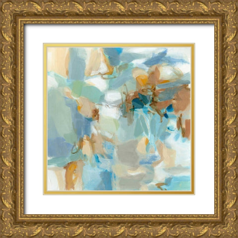 West of the Sea Gold Ornate Wood Framed Art Print with Double Matting by Long, Christina