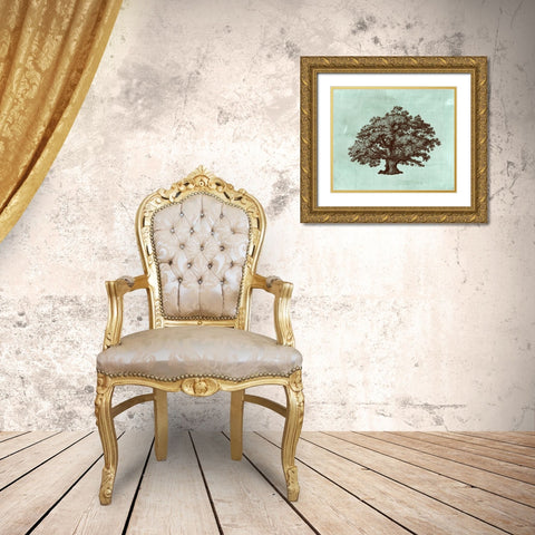 Spa Tree III Gold Ornate Wood Framed Art Print with Double Matting by Vision Studio