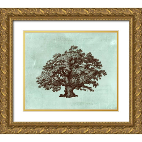 Spa Tree III Gold Ornate Wood Framed Art Print with Double Matting by Vision Studio