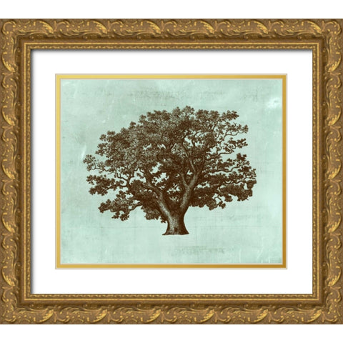 Spa Tree IV Gold Ornate Wood Framed Art Print with Double Matting by Vision Studio