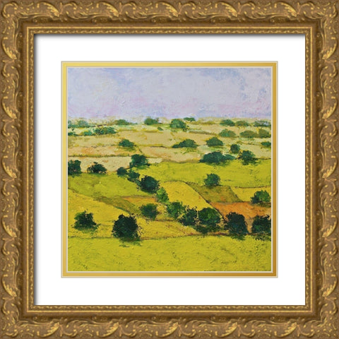 Dusty Meadows Gold Ornate Wood Framed Art Print with Double Matting by Friedlander, Allan