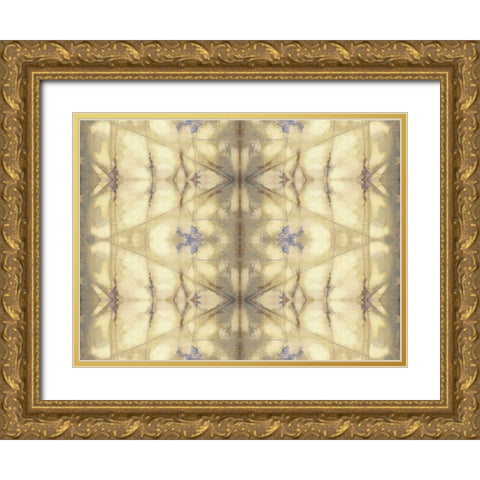 Mirrored Abstraction II Gold Ornate Wood Framed Art Print with Double Matting by Goldberger, Jennifer