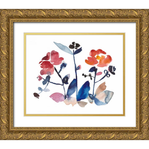 Nouveau Boheme I Gold Ornate Wood Framed Art Print with Double Matting by Mosley, Kiana