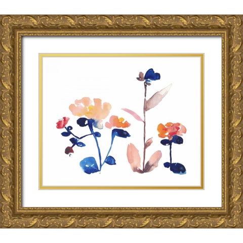Nouveau Boheme II Gold Ornate Wood Framed Art Print with Double Matting by Mosley, Kiana