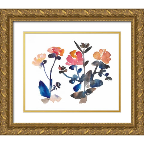 Nouveau Boheme III Gold Ornate Wood Framed Art Print with Double Matting by Mosley, Kiana