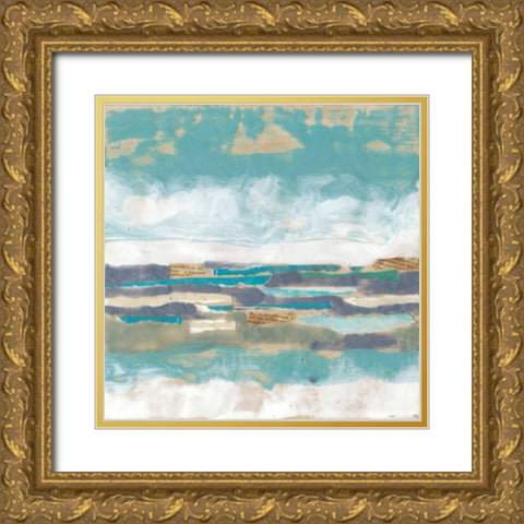 Letters from the Sea I Gold Ornate Wood Framed Art Print with Double Matting by Goldberger, Jennifer