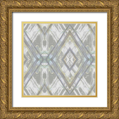 Argyle Watercolor II Gold Ornate Wood Framed Art Print with Double Matting by Goldberger, Jennifer