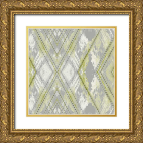 Argyle Watercolor III Gold Ornate Wood Framed Art Print with Double Matting by Goldberger, Jennifer