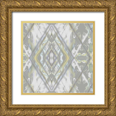 Argyle Watercolor IV Gold Ornate Wood Framed Art Print with Double Matting by Goldberger, Jennifer