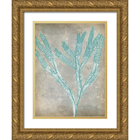 Spa Seaweed II Gold Ornate Wood Framed Art Print with Double Matting by Goldberger, Jennifer