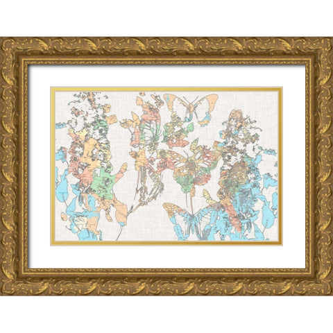 Flight Plan I Gold Ornate Wood Framed Art Print with Double Matting by Goldberger, Jennifer