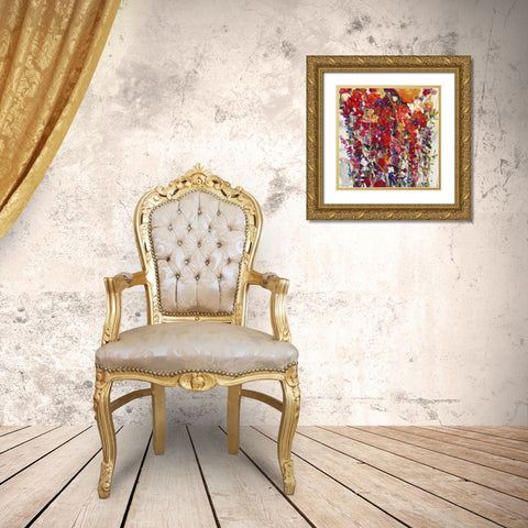 Mixed Bouquet IV Gold Ornate Wood Framed Art Print with Double Matting by OToole, Tim