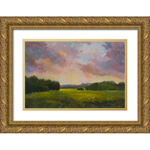Magic Sky Gold Ornate Wood Framed Art Print with Double Matting by DAgostino, Judith