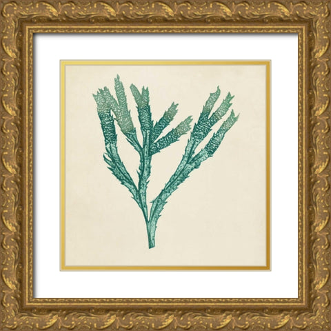 Chromatic Seaweed III Gold Ornate Wood Framed Art Print with Double Matting by Vision Studio