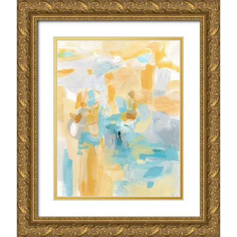 Summer Days Gold Ornate Wood Framed Art Print with Double Matting by Long, Christina