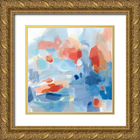 Monday Gold Ornate Wood Framed Art Print with Double Matting by Long, Christina