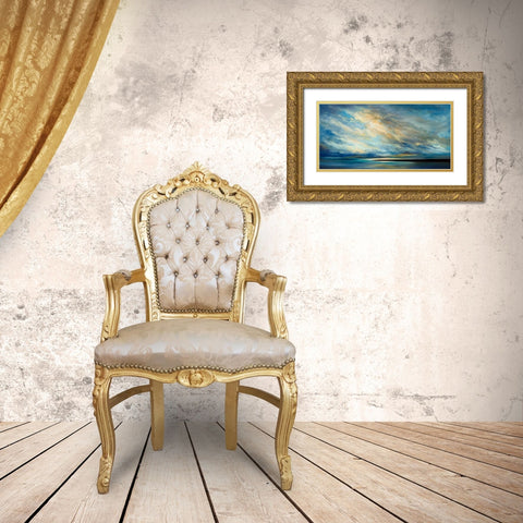 Coastal Clouds XVIII Gold Ornate Wood Framed Art Print with Double Matting by Finch, Sheila