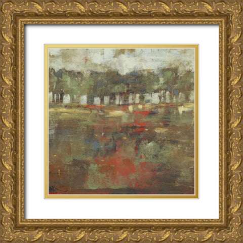 Marsh Plane II Gold Ornate Wood Framed Art Print with Double Matting by Goldberger, Jennifer