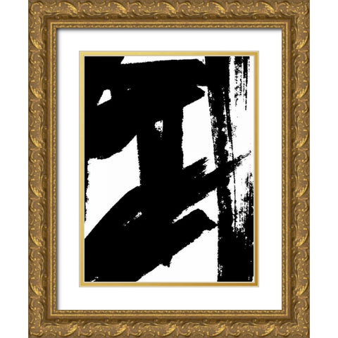 Dynamic Expression II Gold Ornate Wood Framed Art Print with Double Matting by Harper, Ethan