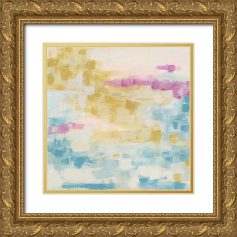 Surface Impression III Gold Ornate Wood Framed Art Print with Double Matting by Vess, June Erica