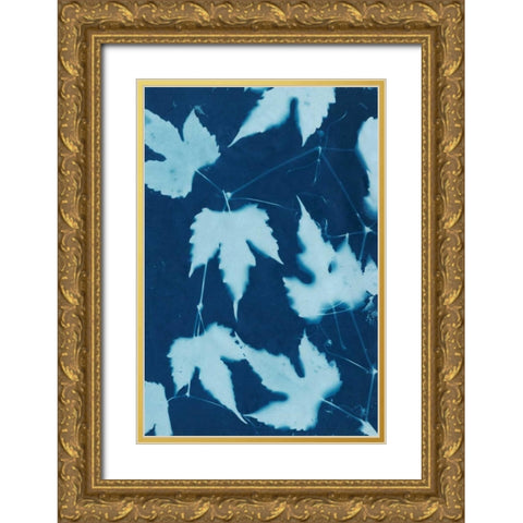 Cyanotype No.10 Gold Ornate Wood Framed Art Print with Double Matting by Stramel, Renee W.
