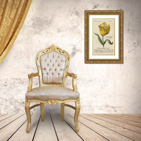 Gardeners Guide II Gold Ornate Wood Framed Art Print with Double Matting by Unknown