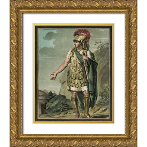 Theatrical Costumes II Gold Ornate Wood Framed Art Print with Double Matting by Chery, M.