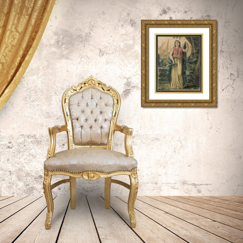 Theatrical Costumes IV Gold Ornate Wood Framed Art Print with Double Matting by Chery, M.