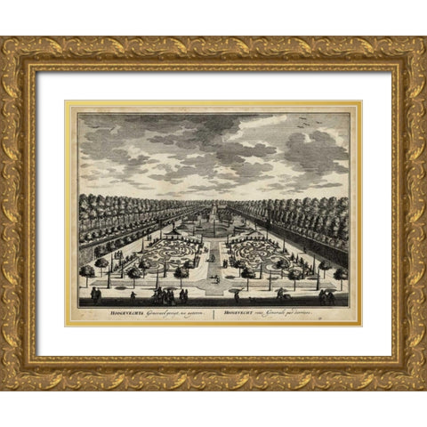 Views of Amsterdam III Gold Ornate Wood Framed Art Print with Double Matting by Visher, Nicolaus