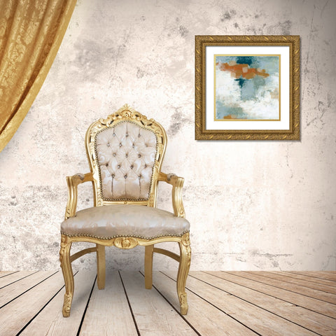 Lake Effect II Gold Ornate Wood Framed Art Print with Double Matting by Vess, June Erica