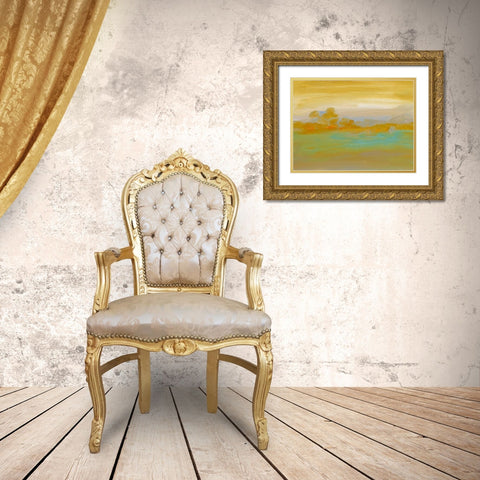 Ambient II Gold Ornate Wood Framed Art Print with Double Matting by Gordon, Sharon