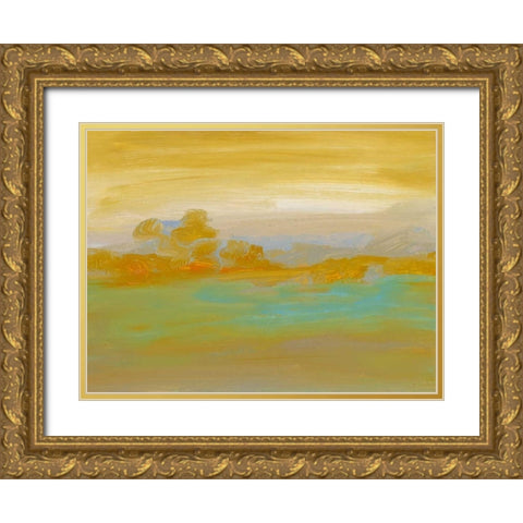 Ambient II Gold Ornate Wood Framed Art Print with Double Matting by Gordon, Sharon