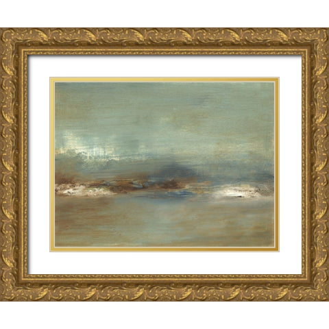 Inlet I Gold Ornate Wood Framed Art Print with Double Matting by Gordon, Sharon