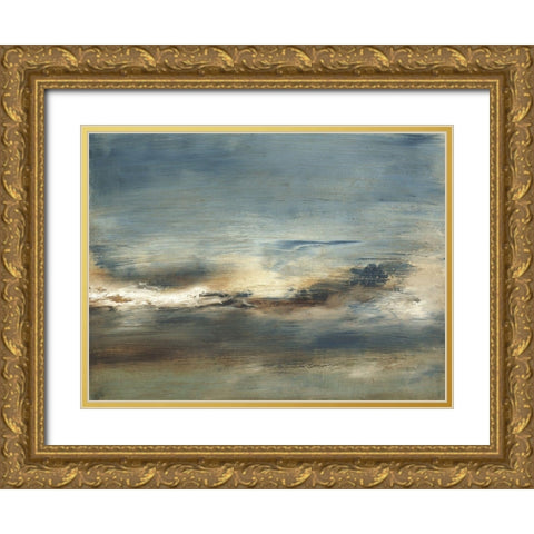 Inlet II Gold Ornate Wood Framed Art Print with Double Matting by Gordon, Sharon