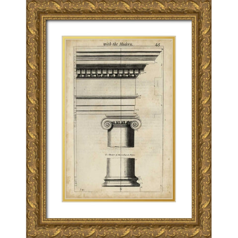 Ancient Architecture VI Gold Ornate Wood Framed Art Print with Double Matting by Evelyn, John