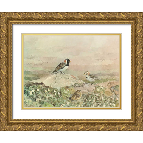 Gathering Gold Ornate Wood Framed Art Print with Double Matting by Sutton, George