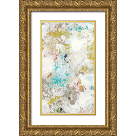 Frost III Gold Ornate Wood Framed Art Print with Double Matting by Vess, June Erica