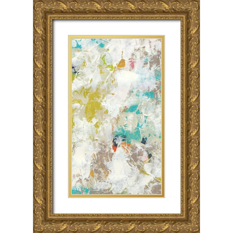 Frost IV Gold Ornate Wood Framed Art Print with Double Matting by Vess, June Erica